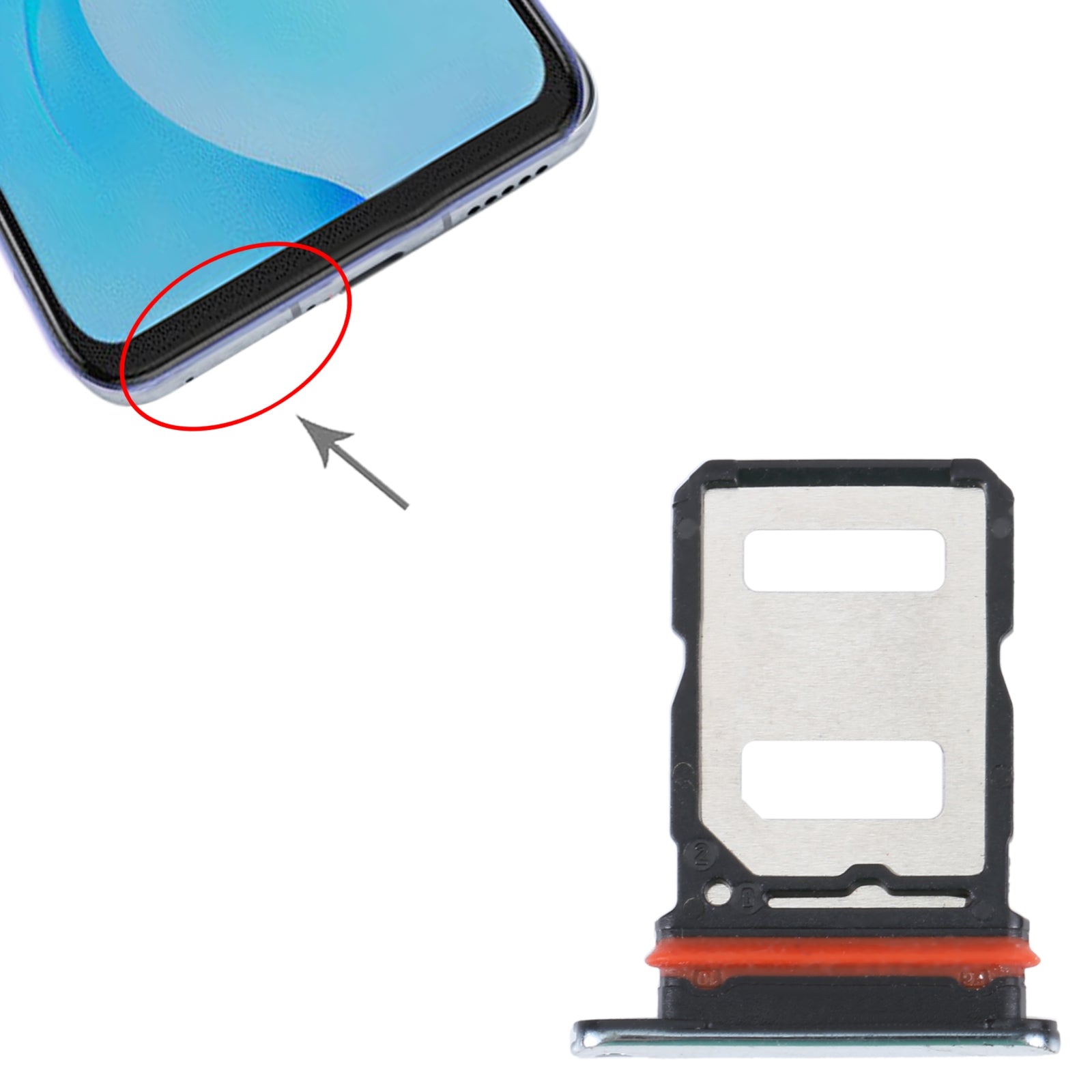 For vivo S7 / V20 Pro SIM Card Tray + SIM Card Tray (Gold)