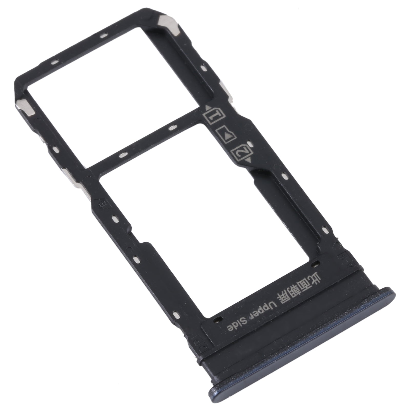 For vivo Y33S / Y33T SIM Card Tray + SIM / Micro SD Card Tray (Black)