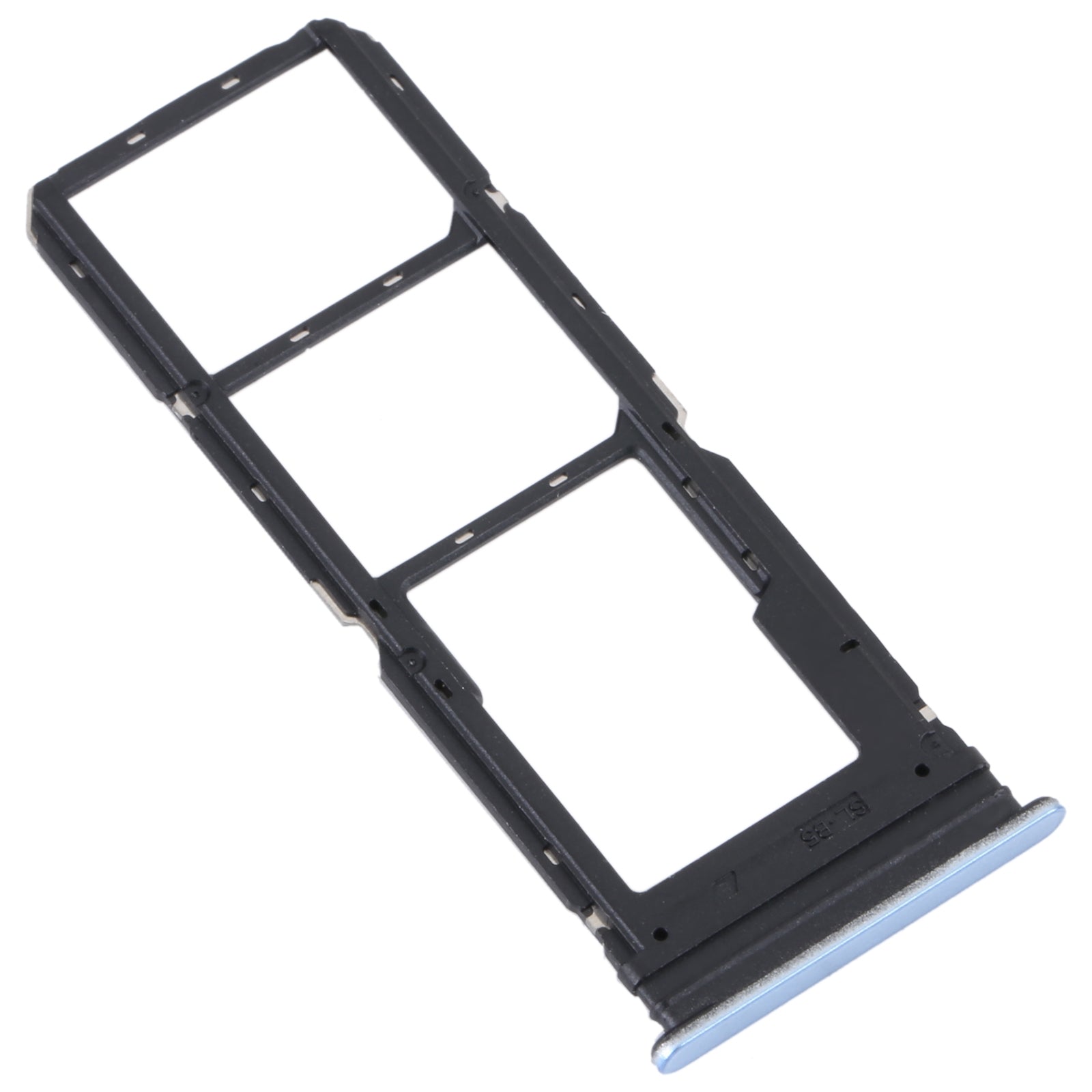 For vivo Y21 2021 / Y21S / Y21T / Y21T India SIM Card Tray + SIM Card Tray + Micro SD Card Tray (Light Blue)