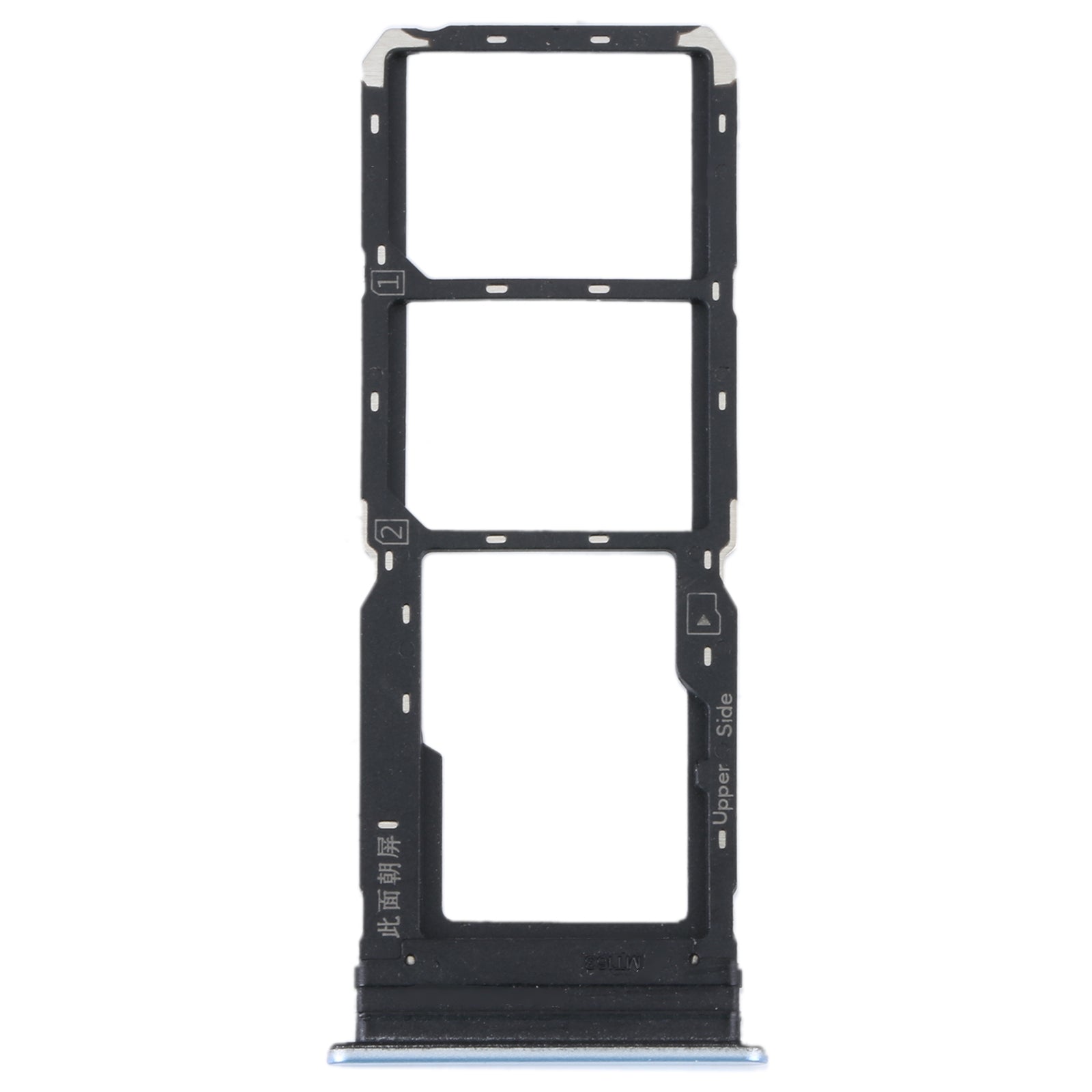 For vivo Y21 2021 / Y21S / Y21T / Y21T India SIM Card Tray + SIM Card Tray + Micro SD Card Tray (Light Blue)