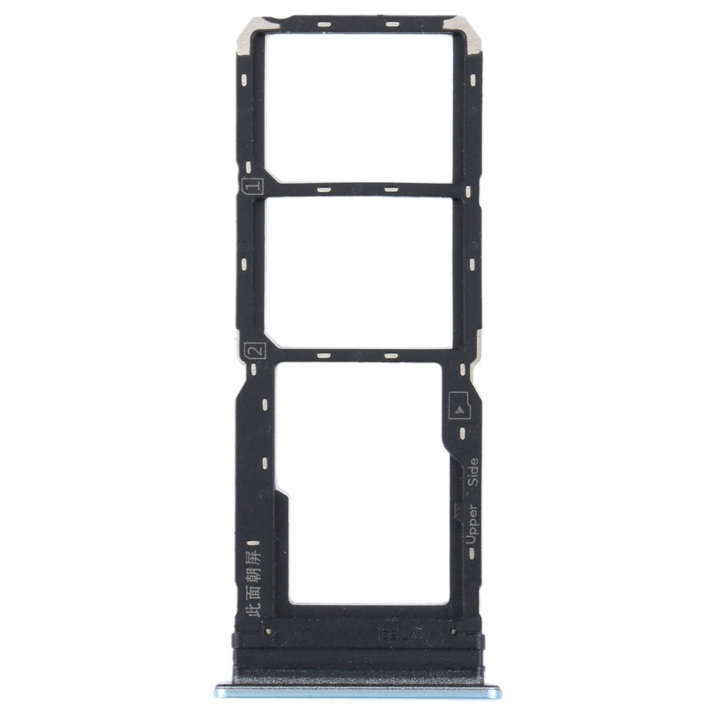 For vivo Y21 2021 / Y21S / Y21T / Y21T India SIM Card Tray + SIM Card Tray + Micro SD Card Tray (White)