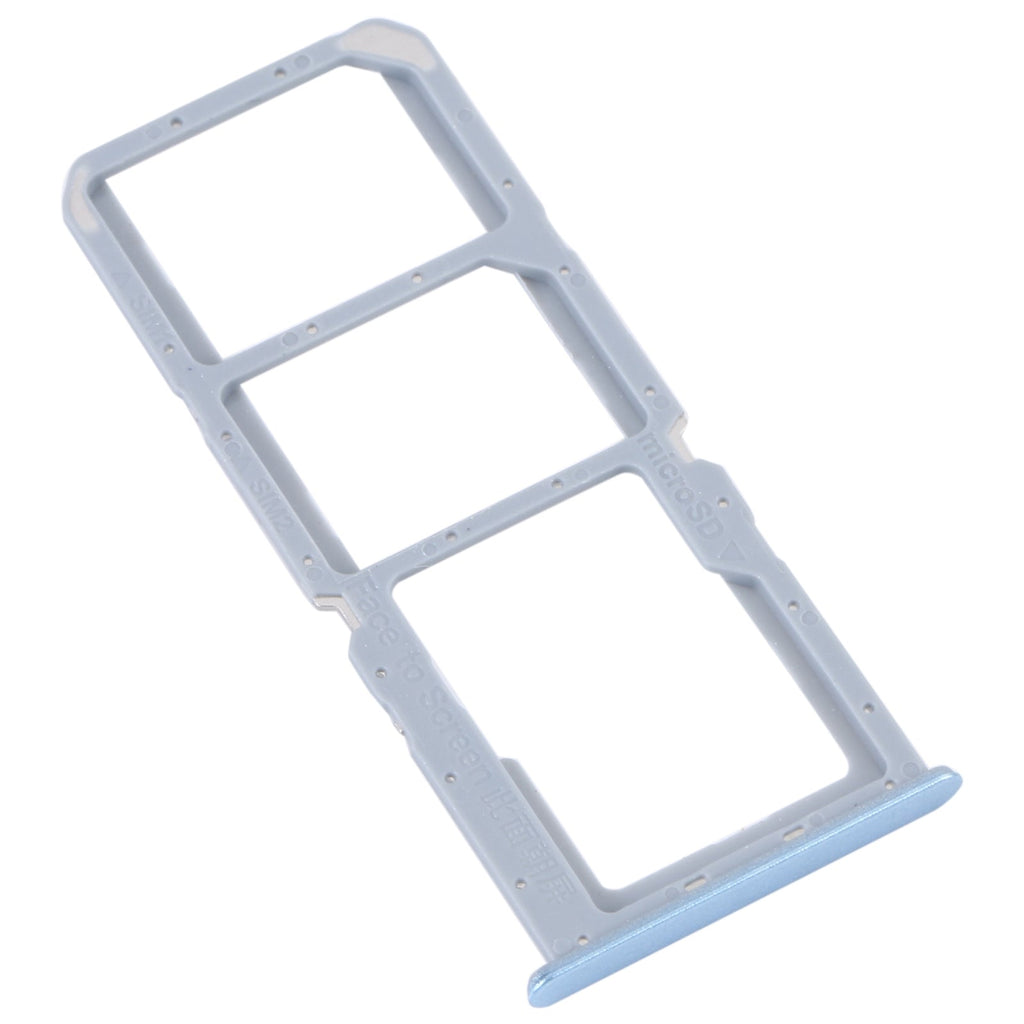 For Realme C30 SIM Card Tray + SIM Card Tray + Micro SD Card Tray (Blue)