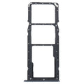 For Realme C35 SIM Card Tray + SIM Card Tray + Micro SD Card Tray (Black)