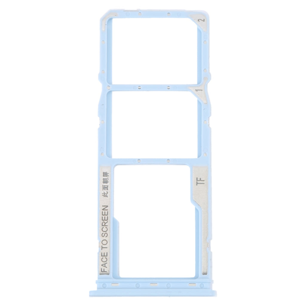 For Xiaomi Redmi A1 2022 / Redmi A1+ SIM Card Tray + SIM Card Tray + Micro SD Card Tray (Blue)