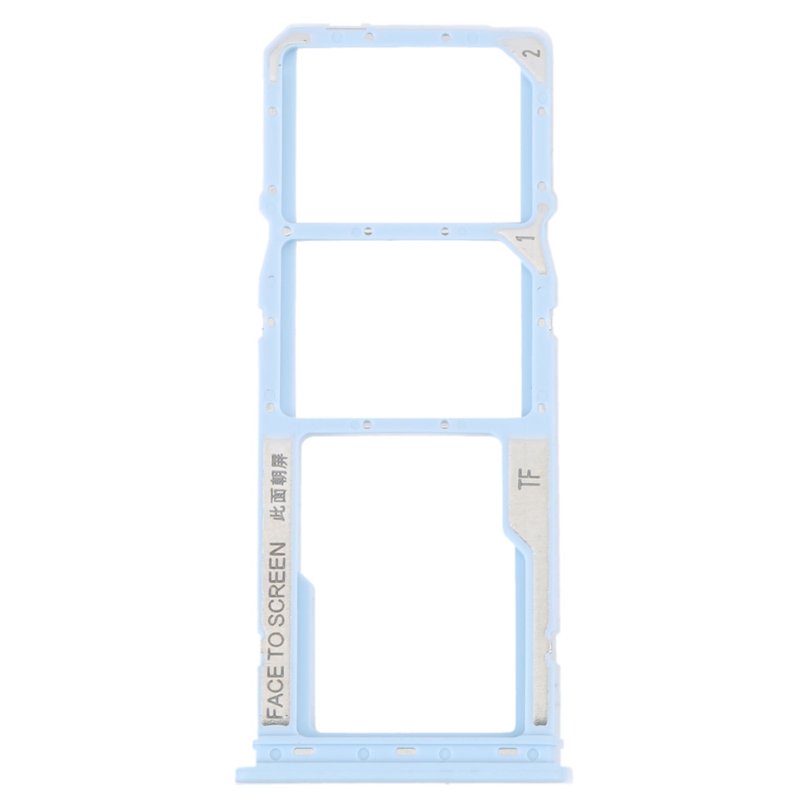 For Xiaomi Redmi A1 2022 / Redmi A1+ SIM Card Tray + SIM Card Tray + Micro SD Card Tray (Blue)