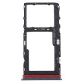 For TCL 30 V 5G Original SIM Card Tray + Micro SD Card Tray(Black)