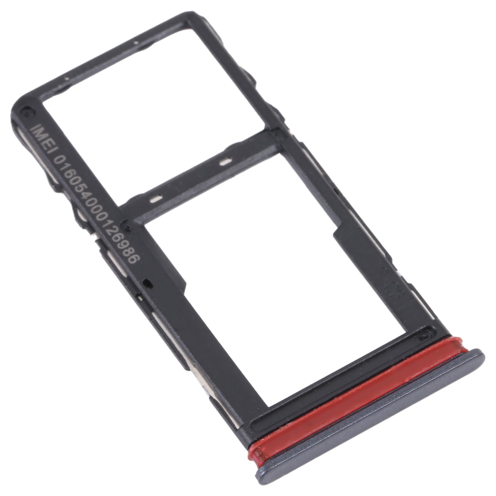 For TCL 30 V 5G Original SIM Card Tray + Micro SD Card Tray(Black)