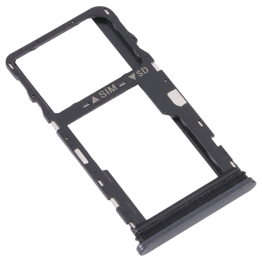 For TCL 30 XE 5G T767W Original SIM Card Tray + Micro SD Card Tray(Black)
