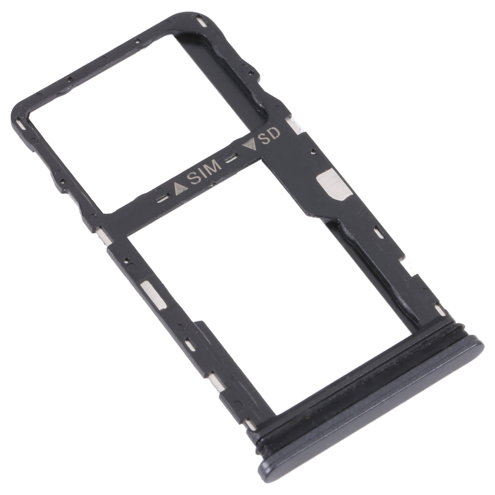 For TCL 30 XE 5G T767W Original SIM Card Tray + Micro SD Card Tray(Black)
