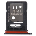 For TCL 10 Pro Original SIM Card Tray + SIM / Micro SD Card Tray(Black)