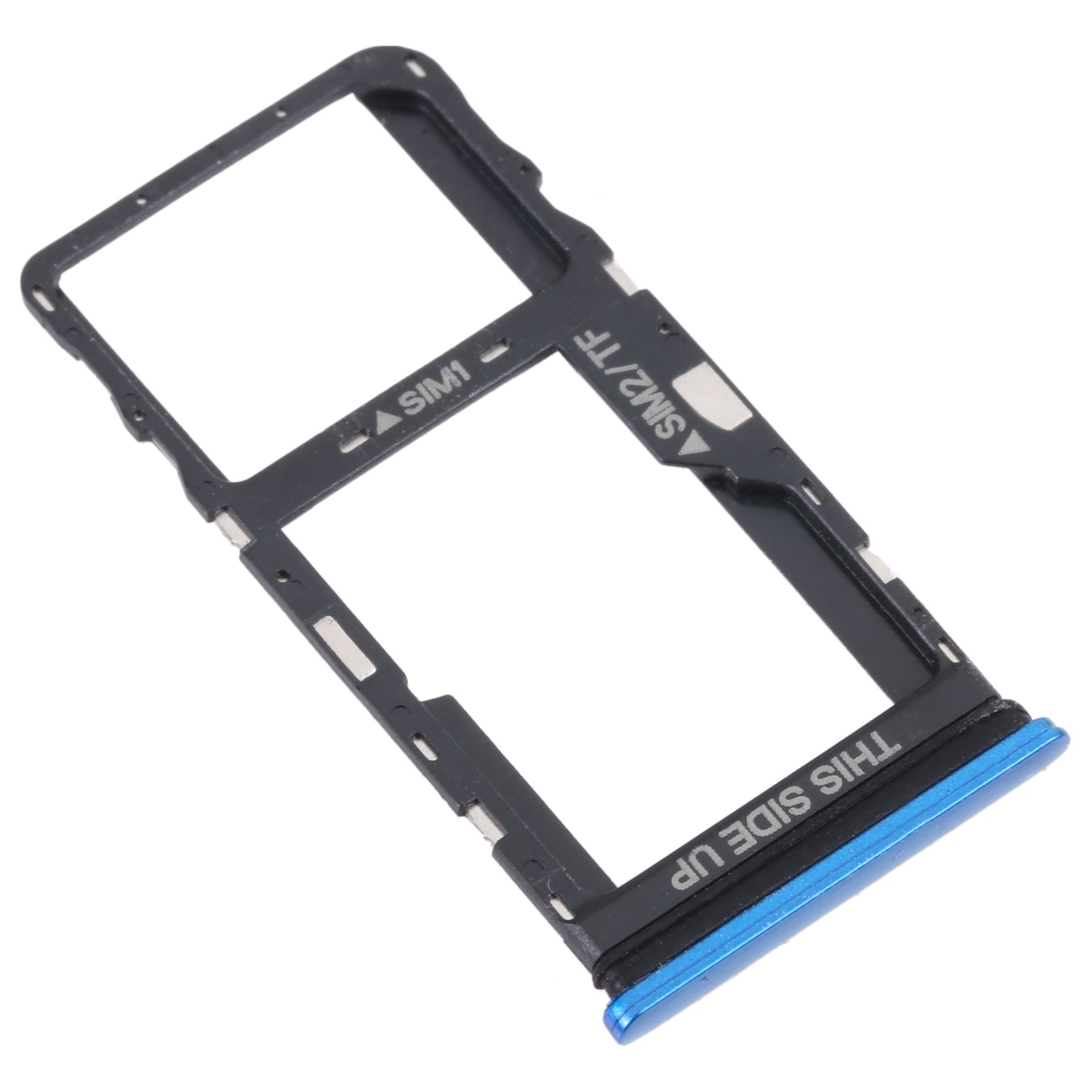 For TCL 20 5G Original SIM Card Tray + SIM / Micro SD Card Tray(Blue)