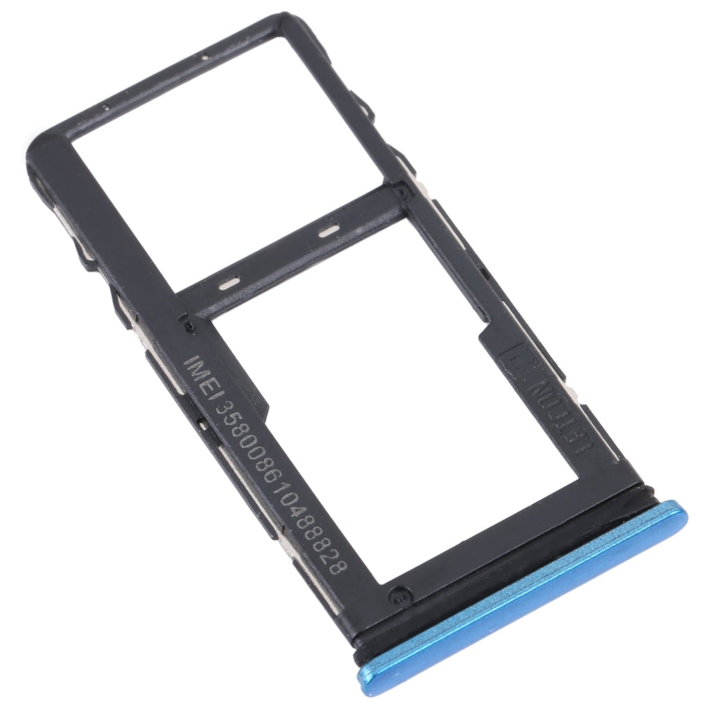For TCL 20 5G Original SIM Card Tray + SIM / Micro SD Card Tray(Blue)