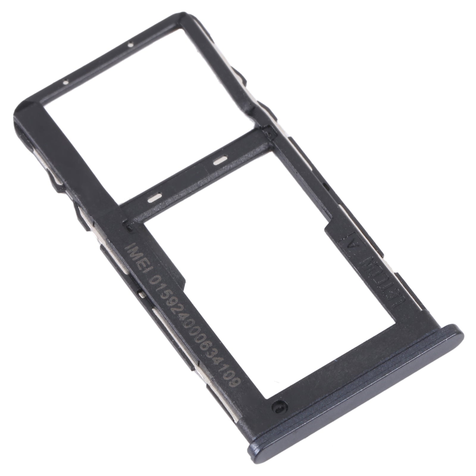 For TCL 20 R 5G Original SIM Card Tray + Micro SD Card Tray(Black)