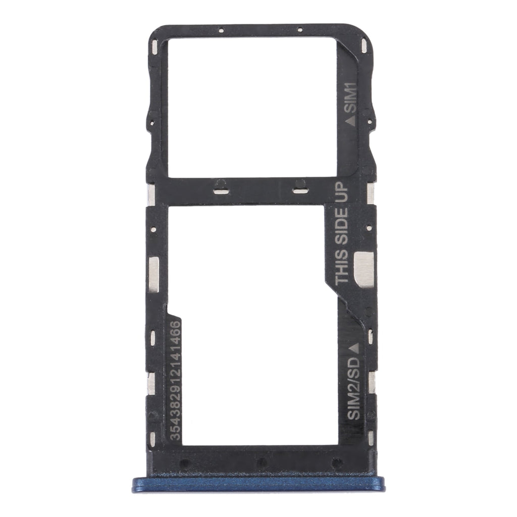 For TCL 20 R 5G Original SIM Card Tray + Micro SD Card Tray(Blue)