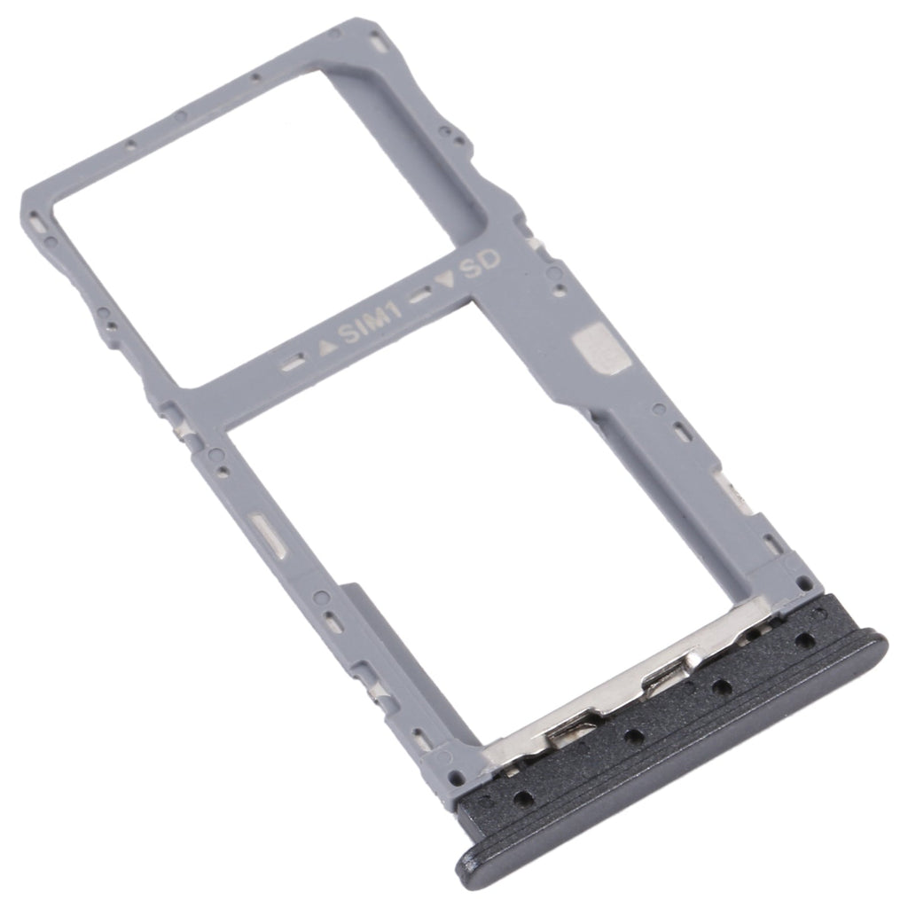 For TCL 20 XE Original SIM Card Tray + Micro SD Card Tray(Black)