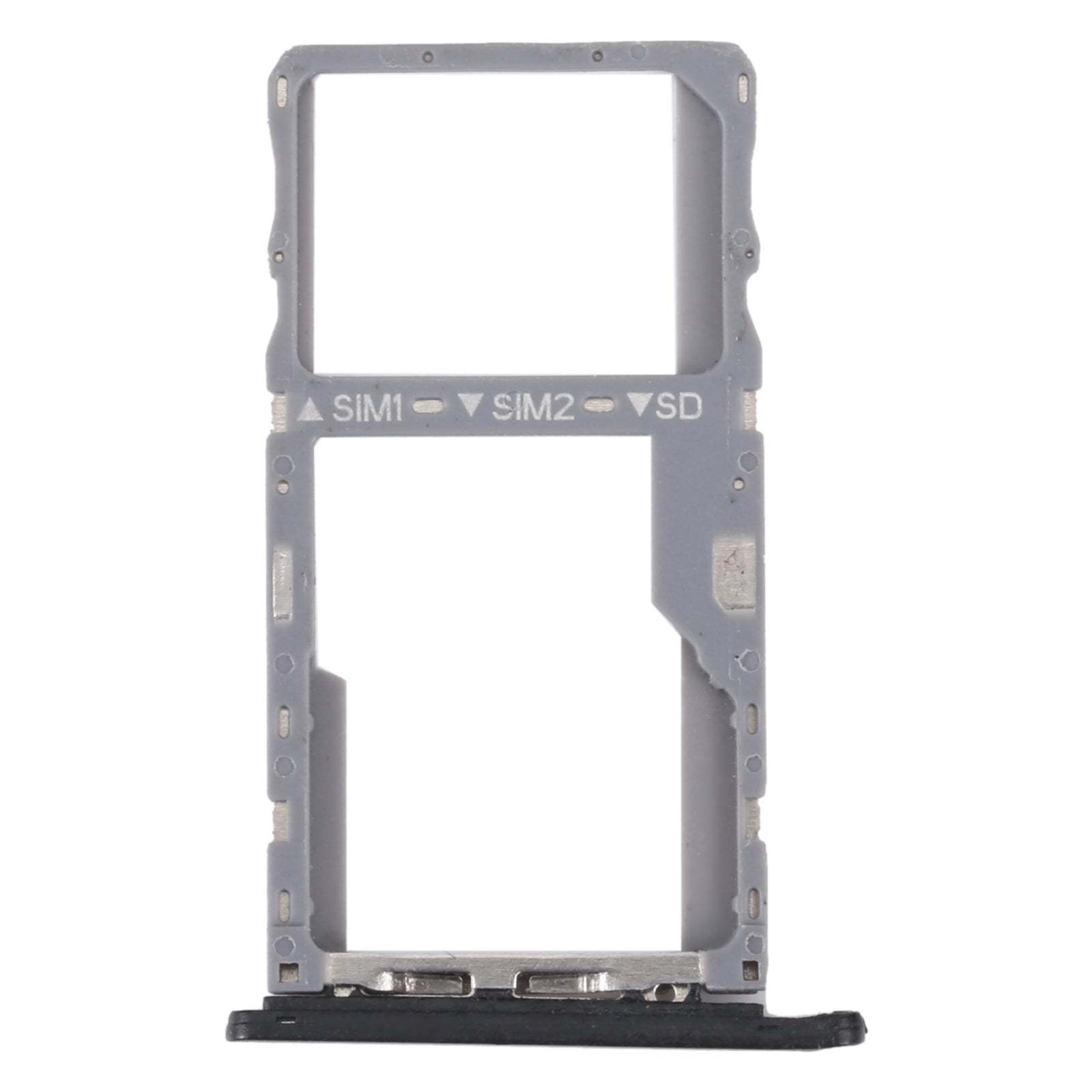 For Alcatel 1V 2020 Original SIM Card Tray + SIM / Micro SD Card Tray (Black)