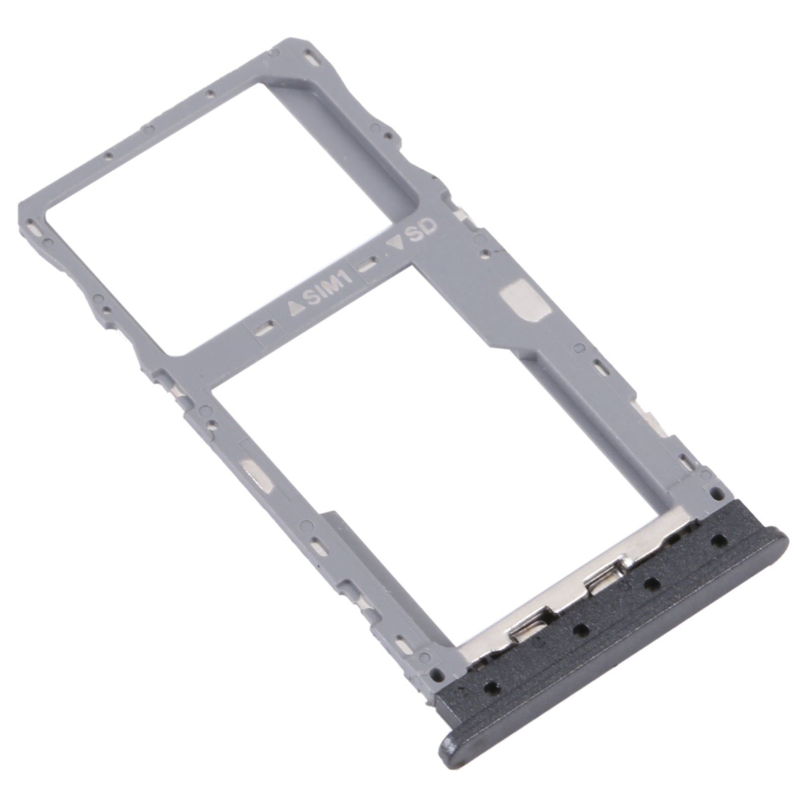 For T-Mobile REVVL 4 4G Original SIM Card Tray + Micro SD Card Tray(Black)