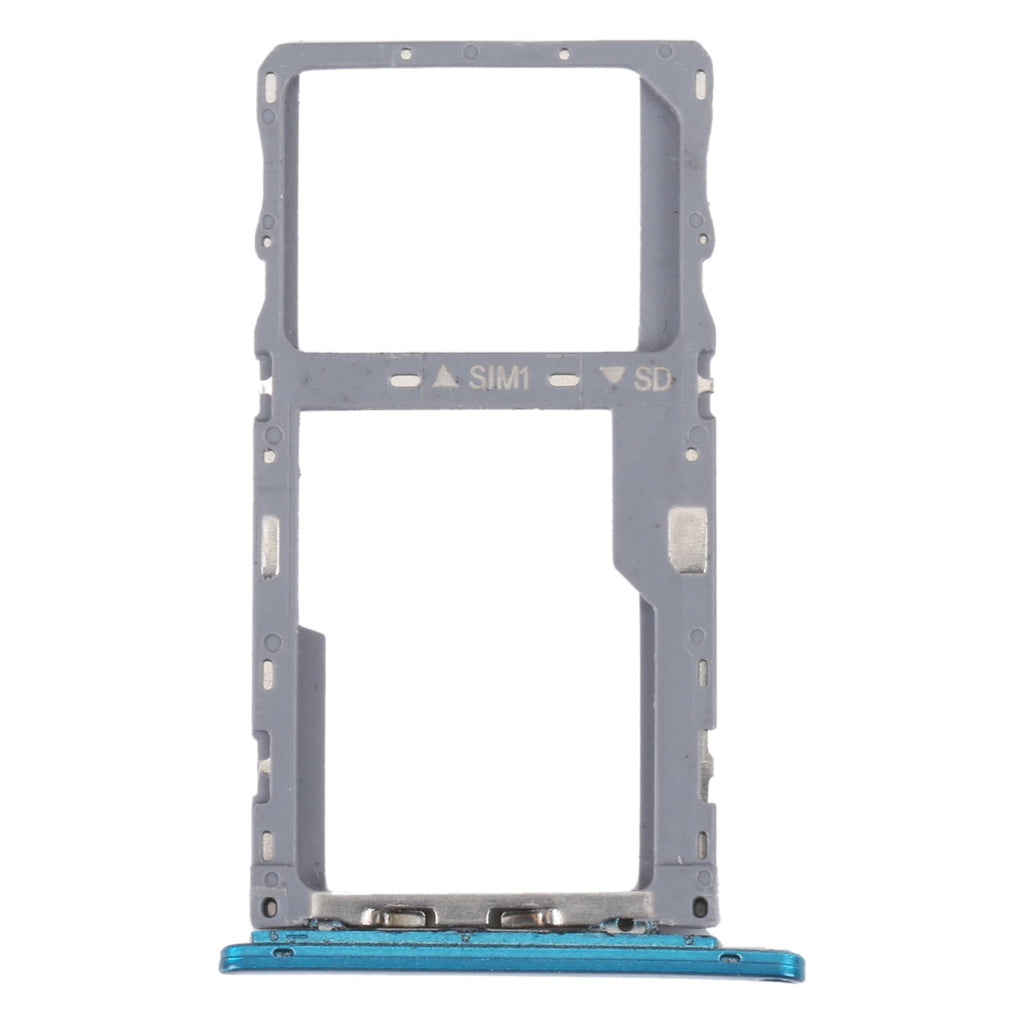 For Alcatel 3L 2020 Original SIM Card Tray + Micro SD Card Tray (Green)