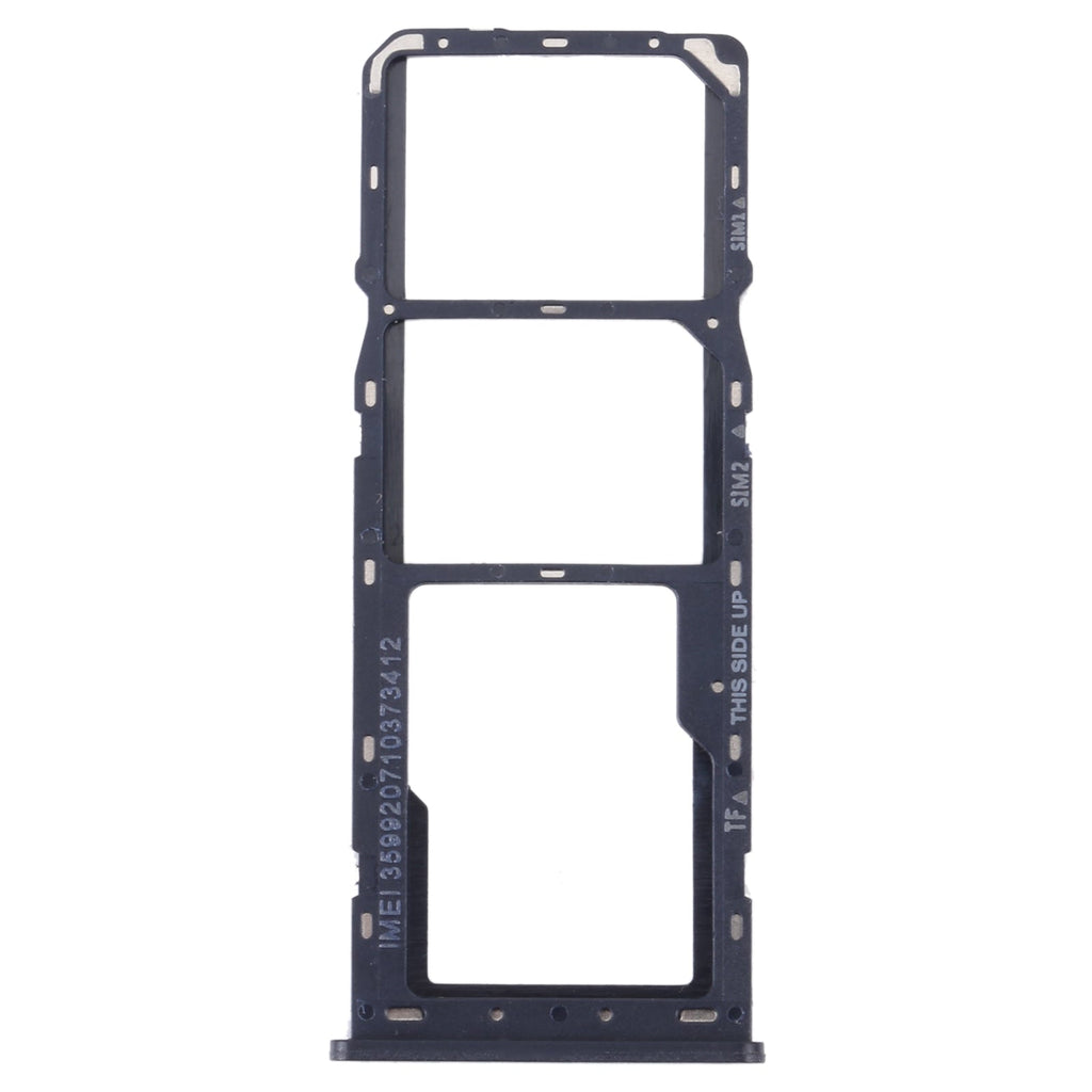 For Alcatel 1V 2021 Original SIM Card Tray + SIM Card Tray + Micro SD Card Tray(Blue)