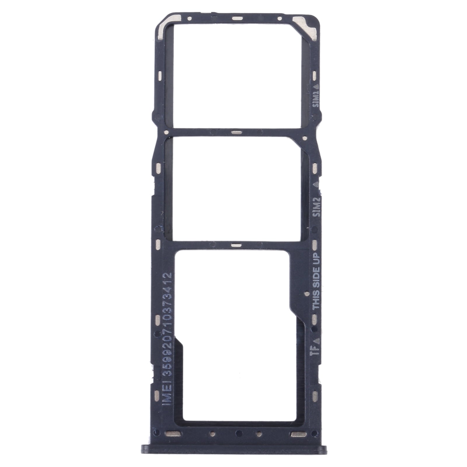 For Alcatel 1V 2021 Original SIM Card Tray + SIM Card Tray + Micro SD Card Tray(Blue)
