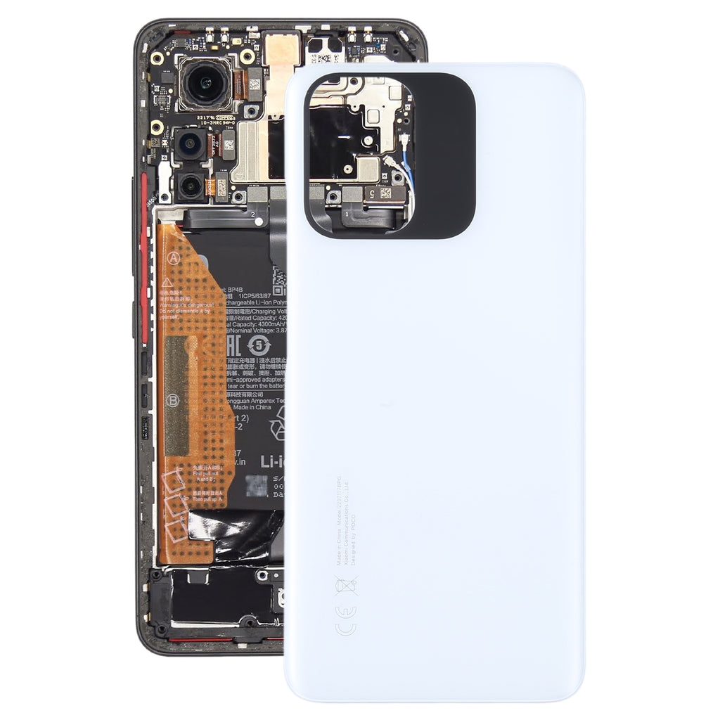 For Xiaomi Poco M5s Original Battery Back Cover(White)