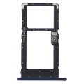 For Motorola Moto One Fusion Plus Original SIM Card Tray + Micro SD Card Tray (Blue)