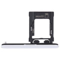 For Sony Xperia XZ1 Compact Original SIM Card Tray + Micro SD Card Tray (Silver)