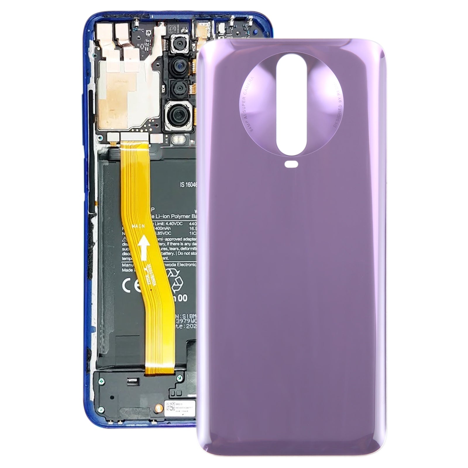 For Xiaomi Poco X2 OEM Glass Battery Back Cover(Purple)