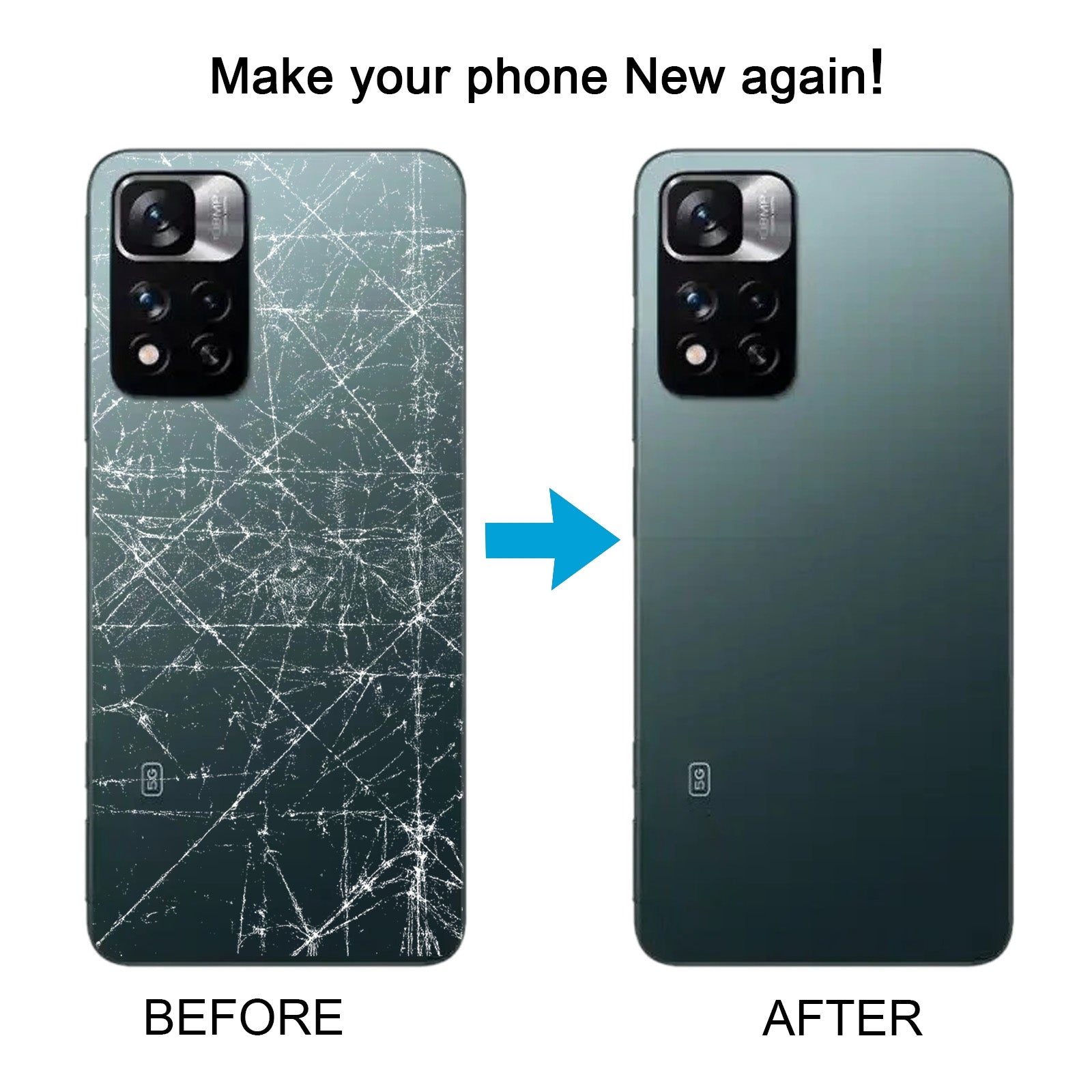 For Xiaomi 11i Glass Battery Back Cover(Green)