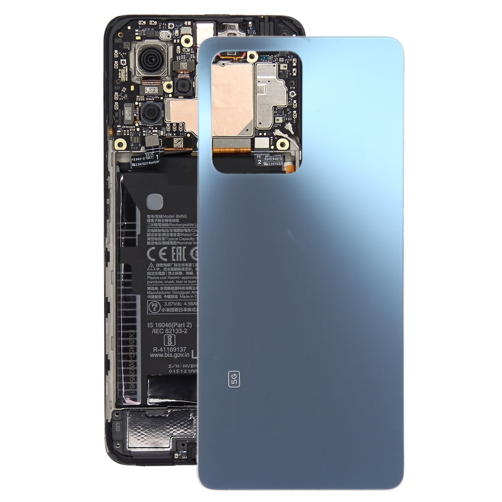 For Xiaomi Redmi Note 12 Pro Glass Battery Back Cover(Blue)