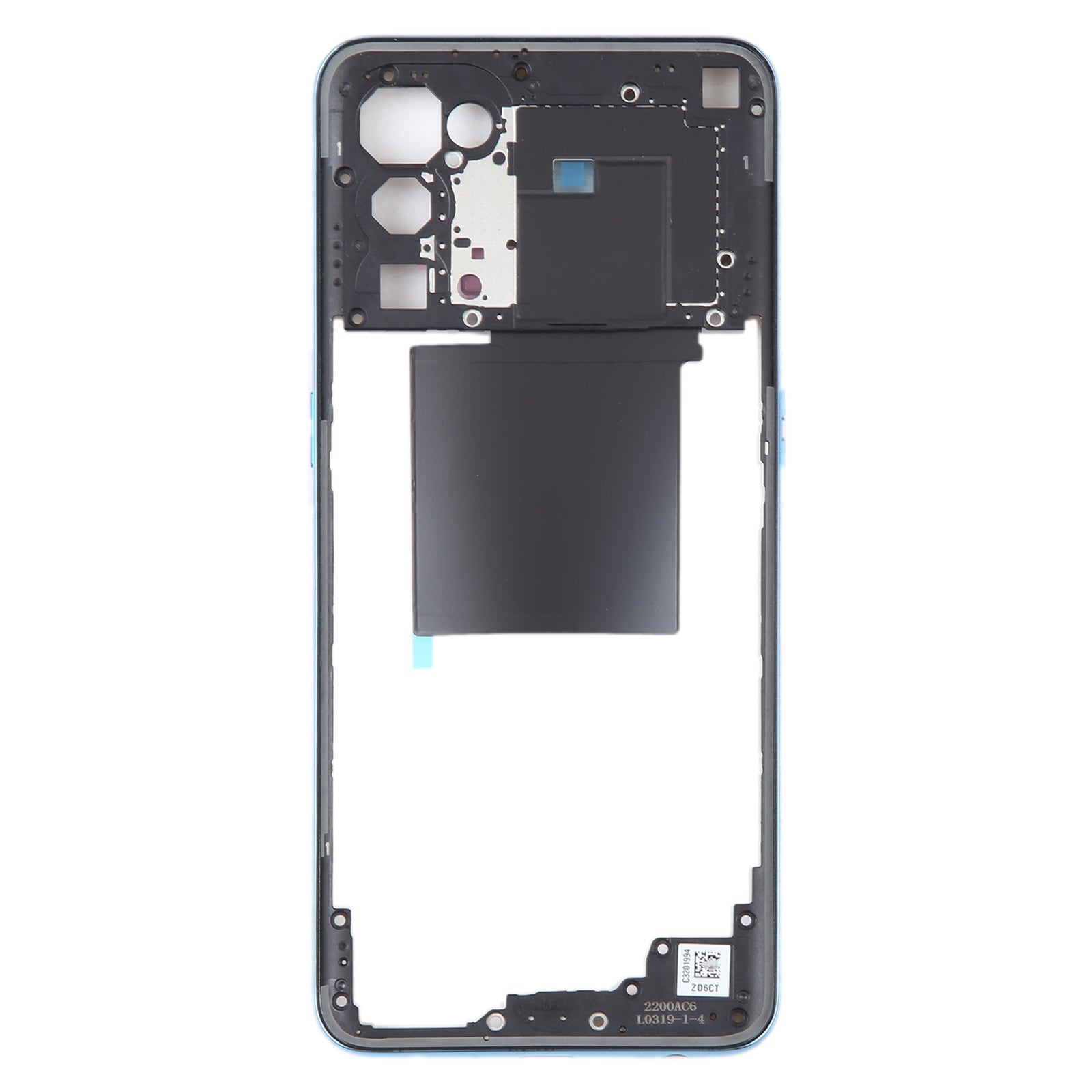 For OPPO Reno5 5G Original Middle Frame Bezel Plate (Blue)