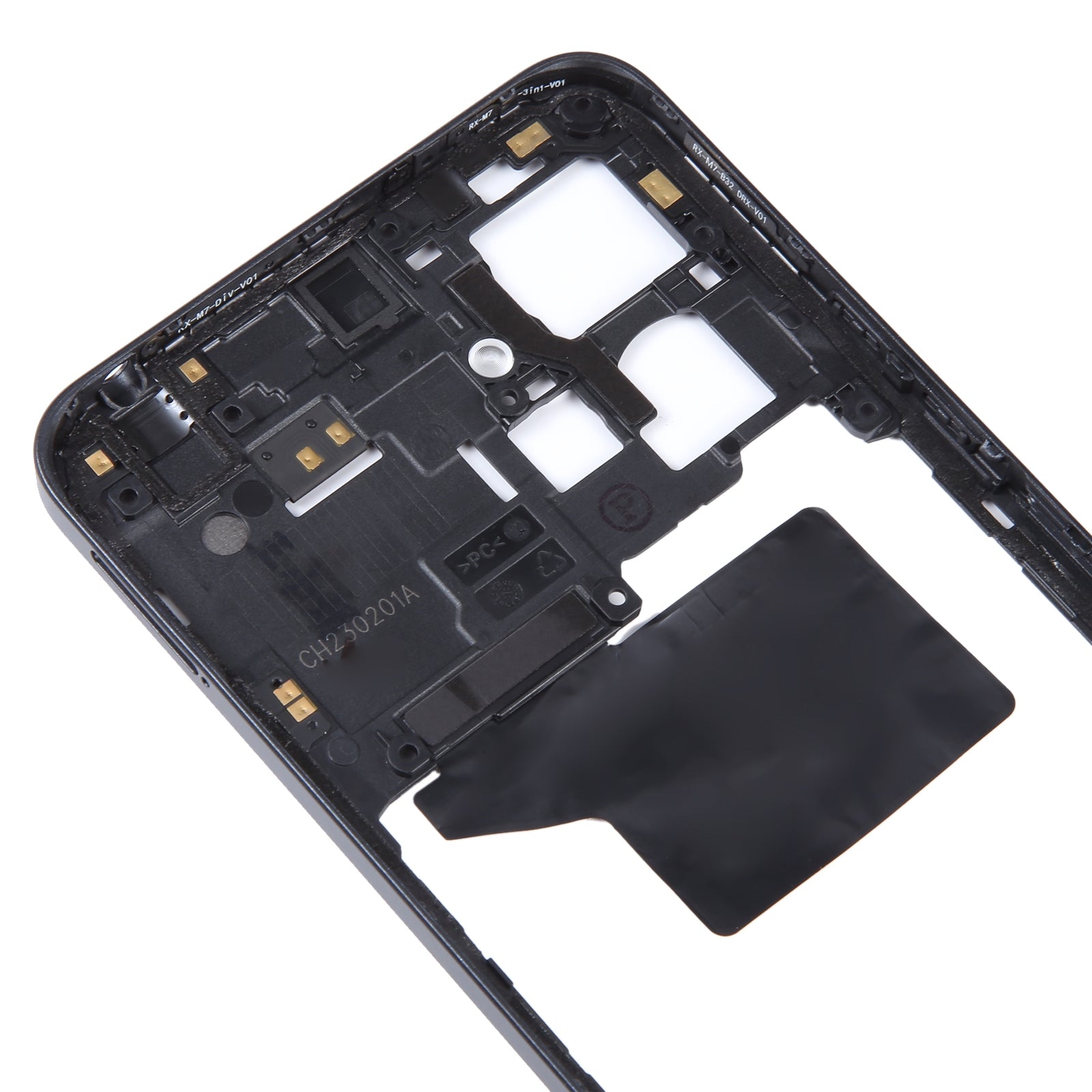 For Xiaomi Redmi Note 12 4G Original Middle Frame Bezel Plate (Black)