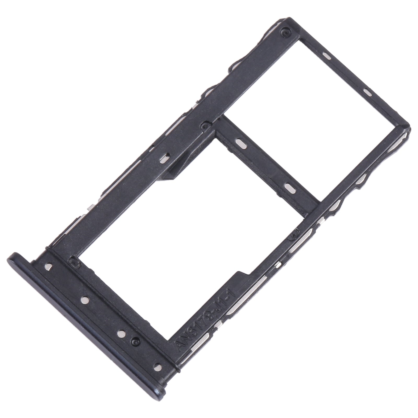 For Motorola Moto G 2022 SIM Card Tray + Micro SD Card Tray (Black)
