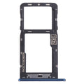For Motorola Moto G7 Power US Version SIM Card Tray + Micro SD Card Tray (Blue)