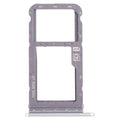 For Motorola Moto G Power 2021 SIM Card Tray + Micro SD Card Tray (Silver)