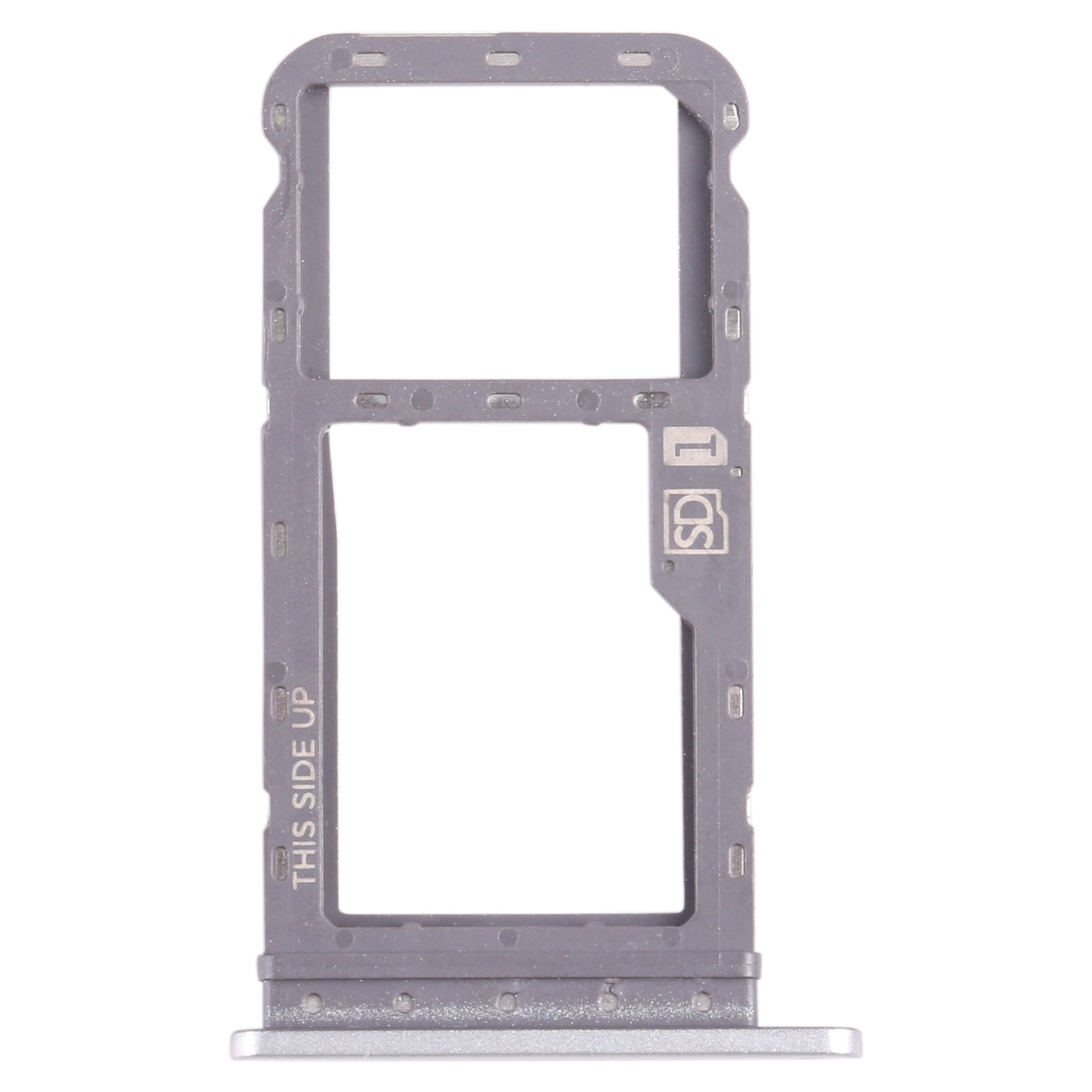 For Motorola Moto G Power 2021 SIM Card Tray + Micro SD Card Tray (Silver)