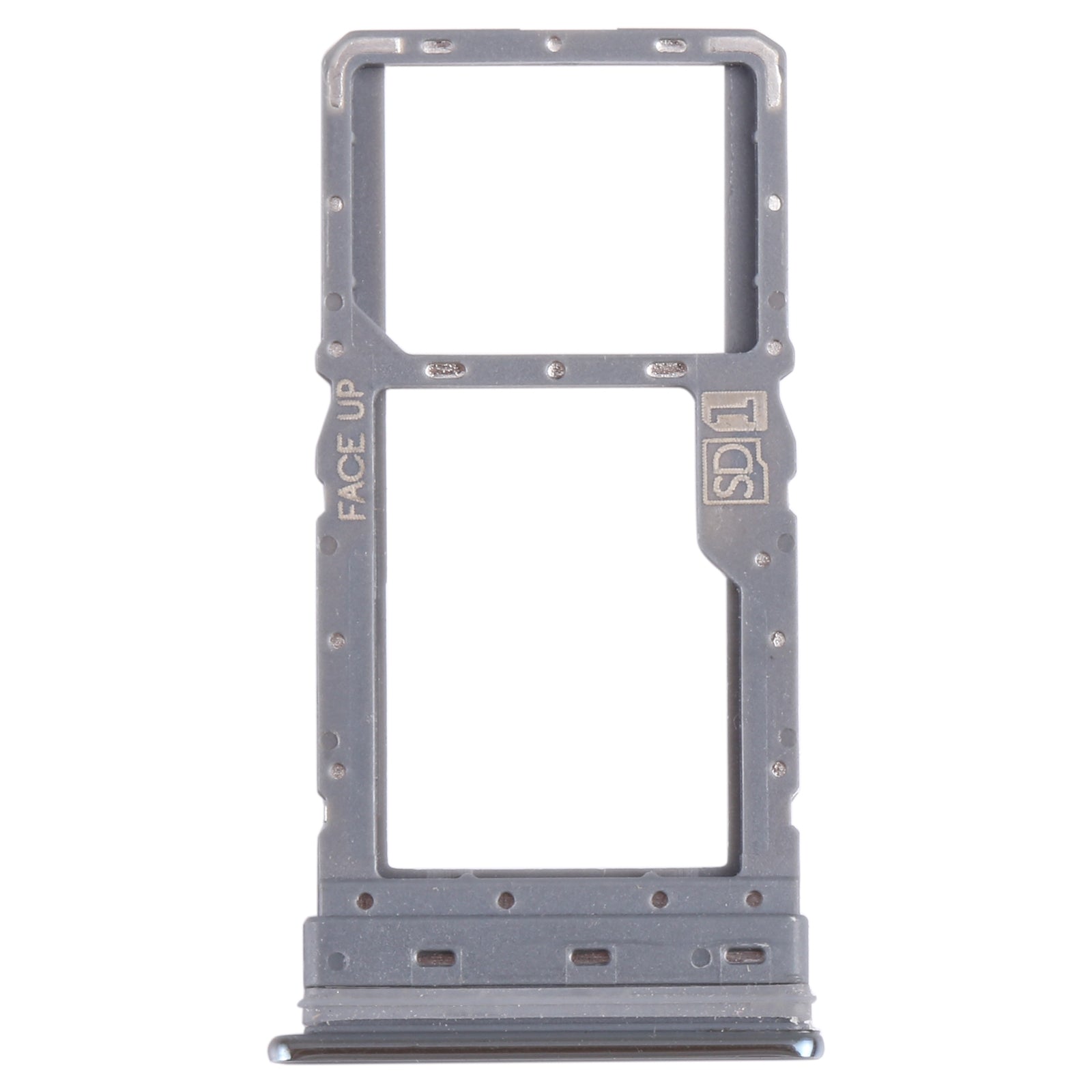 For Motorola Moto G Stylus 2021 SIM Card Tray + Micro SD Card Tray (Silver)