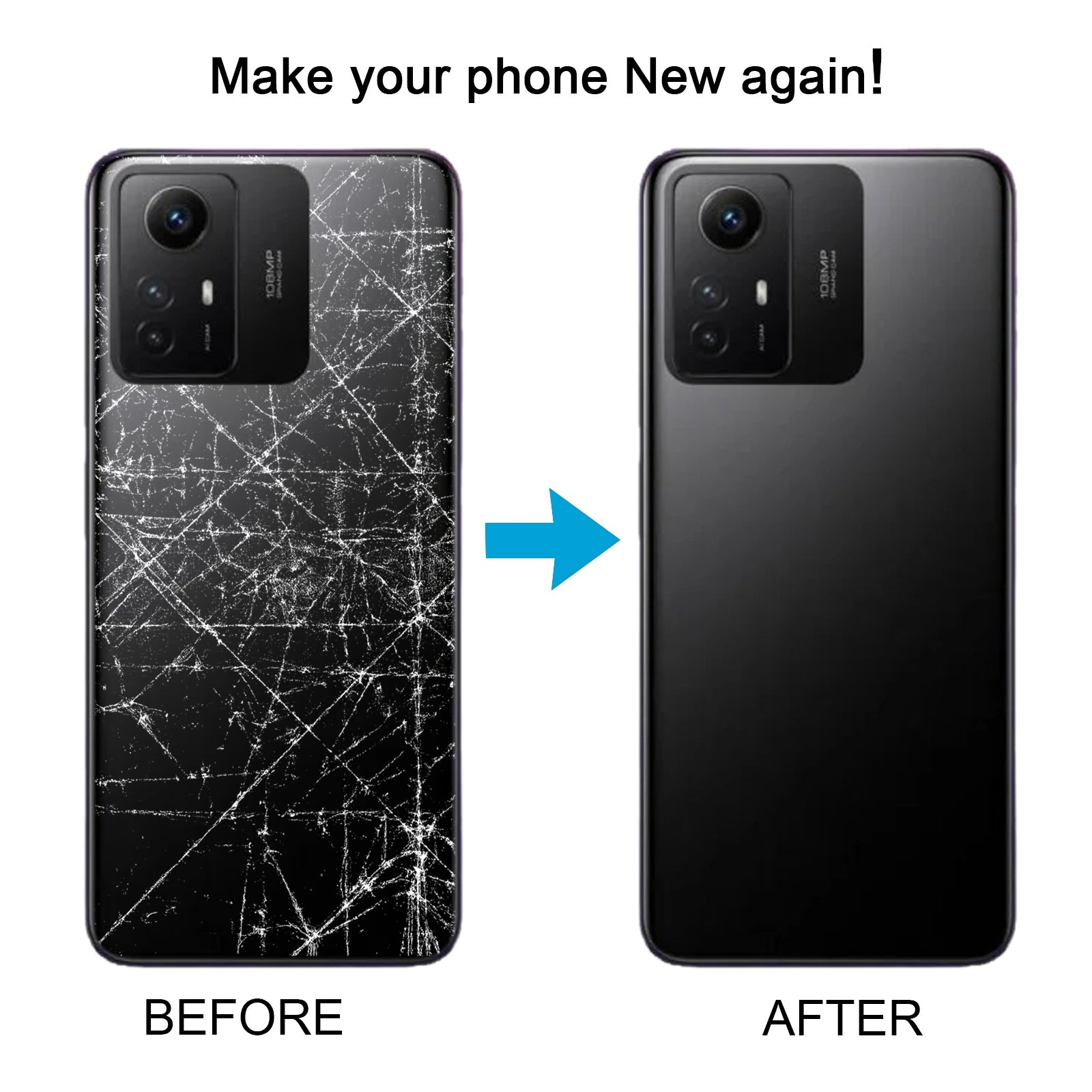 For Xiaomi Redmi Note 12S Original Battery Back Cover(Black)
