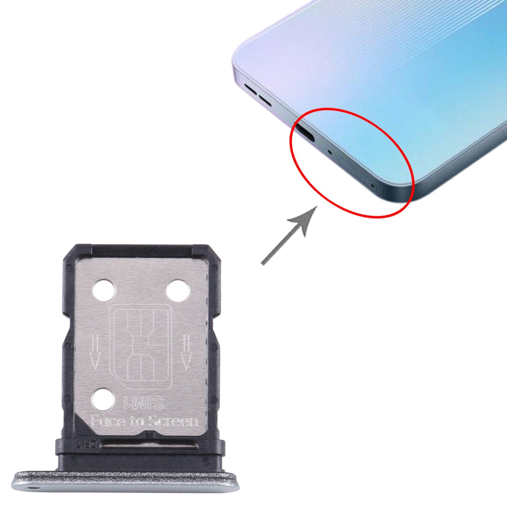 For OnePlus 10R 80W CPH2411 SIM Card Tray + SIM Card Tray (Blue)