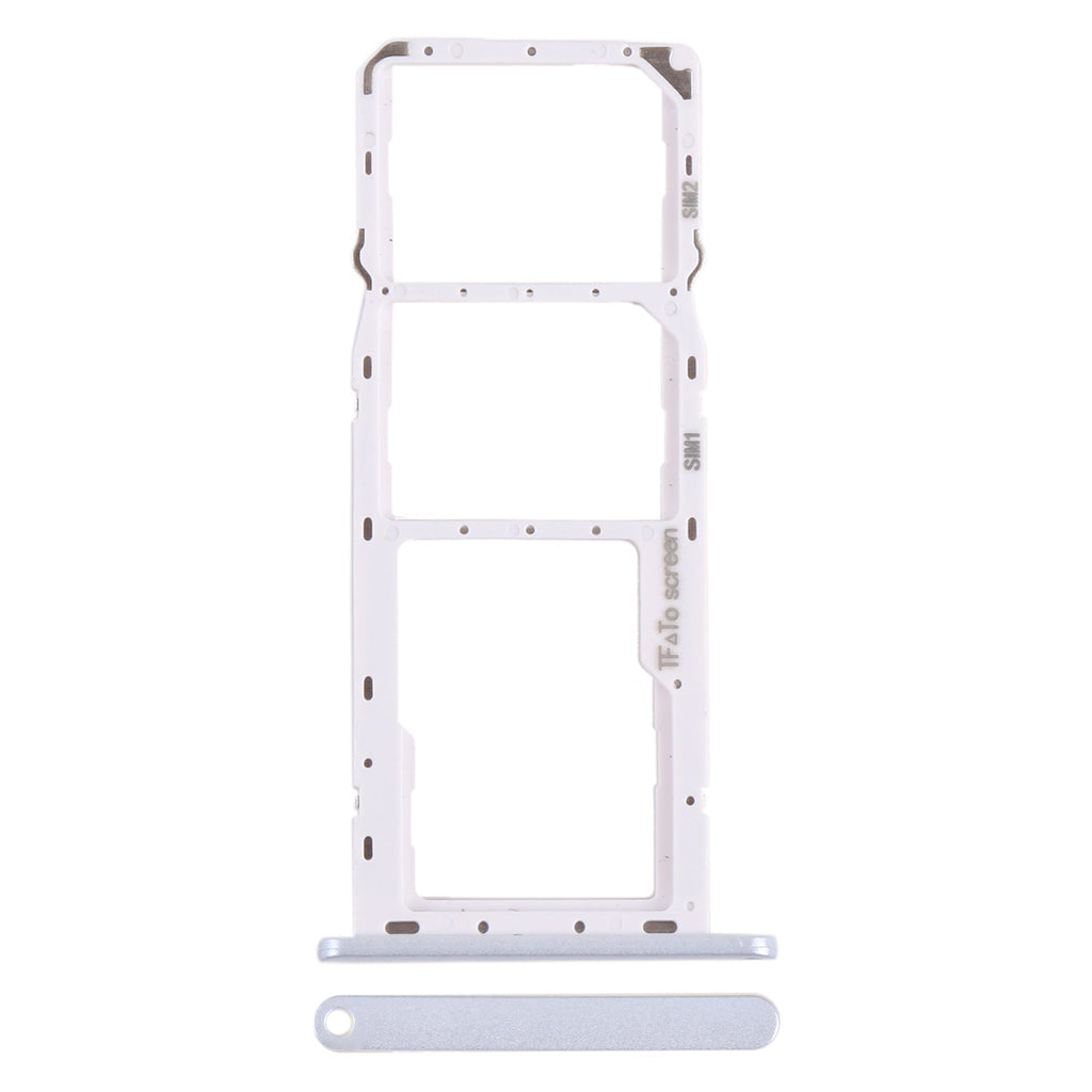 For Nokia G20 Original SIM + SIM + Micro SD Card Tray (Silver)