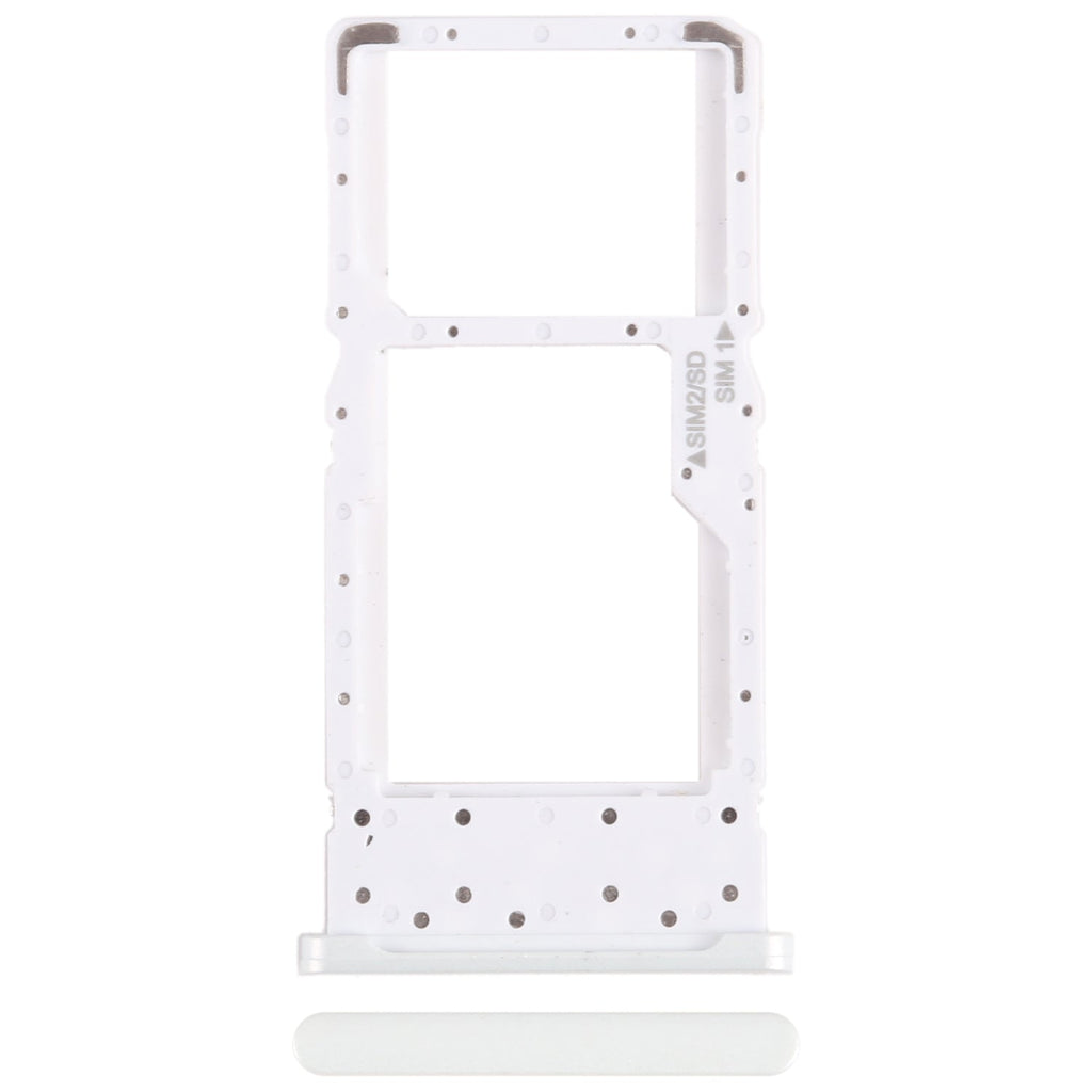 For Nokia X10 Original SIM + SIM / Micro SD Card Tray (White)