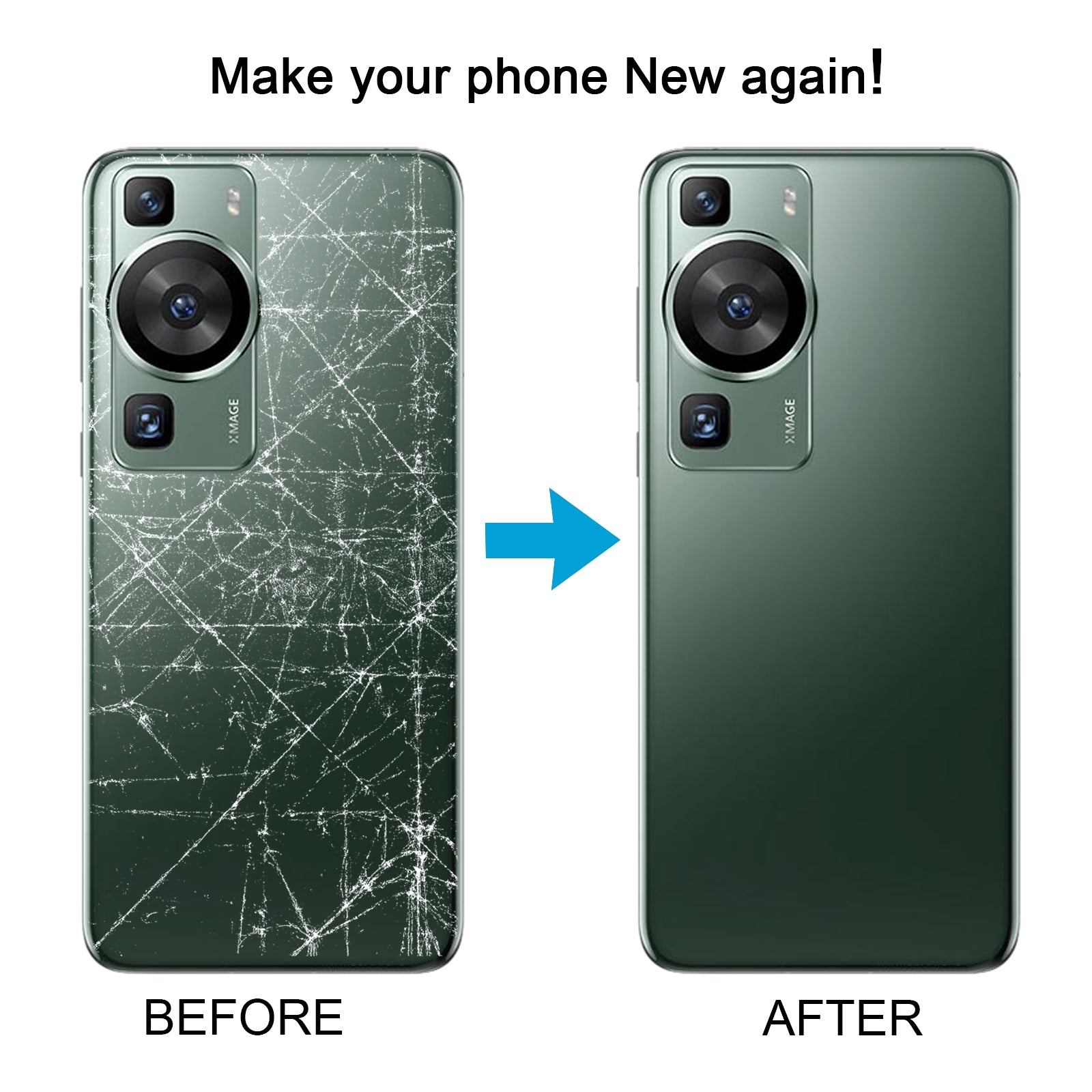 For Huawei P60 Battery Back Cover(Purple)