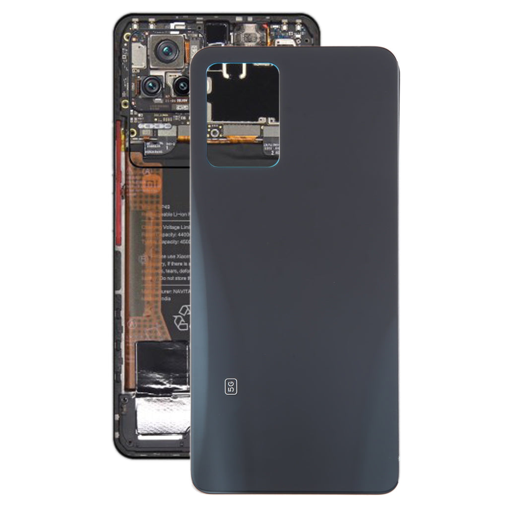 For Xiaomi Poco F4 OEM Glass Material Battery Back Cover(Black)