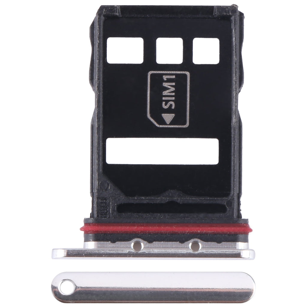 For Huawei P50E SIM + NM Card Tray (Silver)