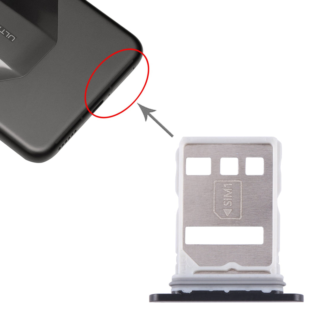 For Huawei Mate 60 RS Ultimate SIM + NM Card Tray (Black)