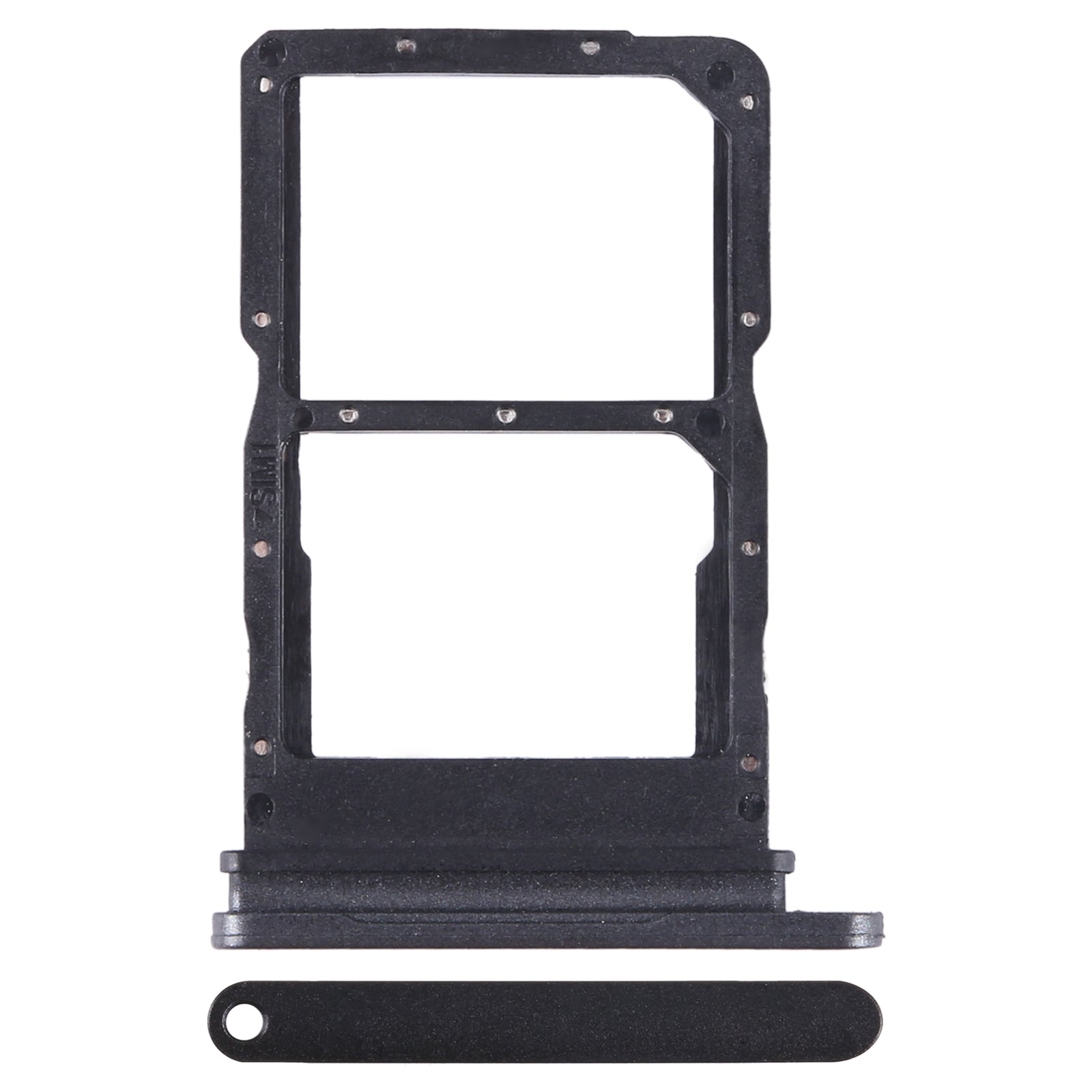 For Huawei Enjoy 60 Pro SIM + SIM  Card Tray (Black)