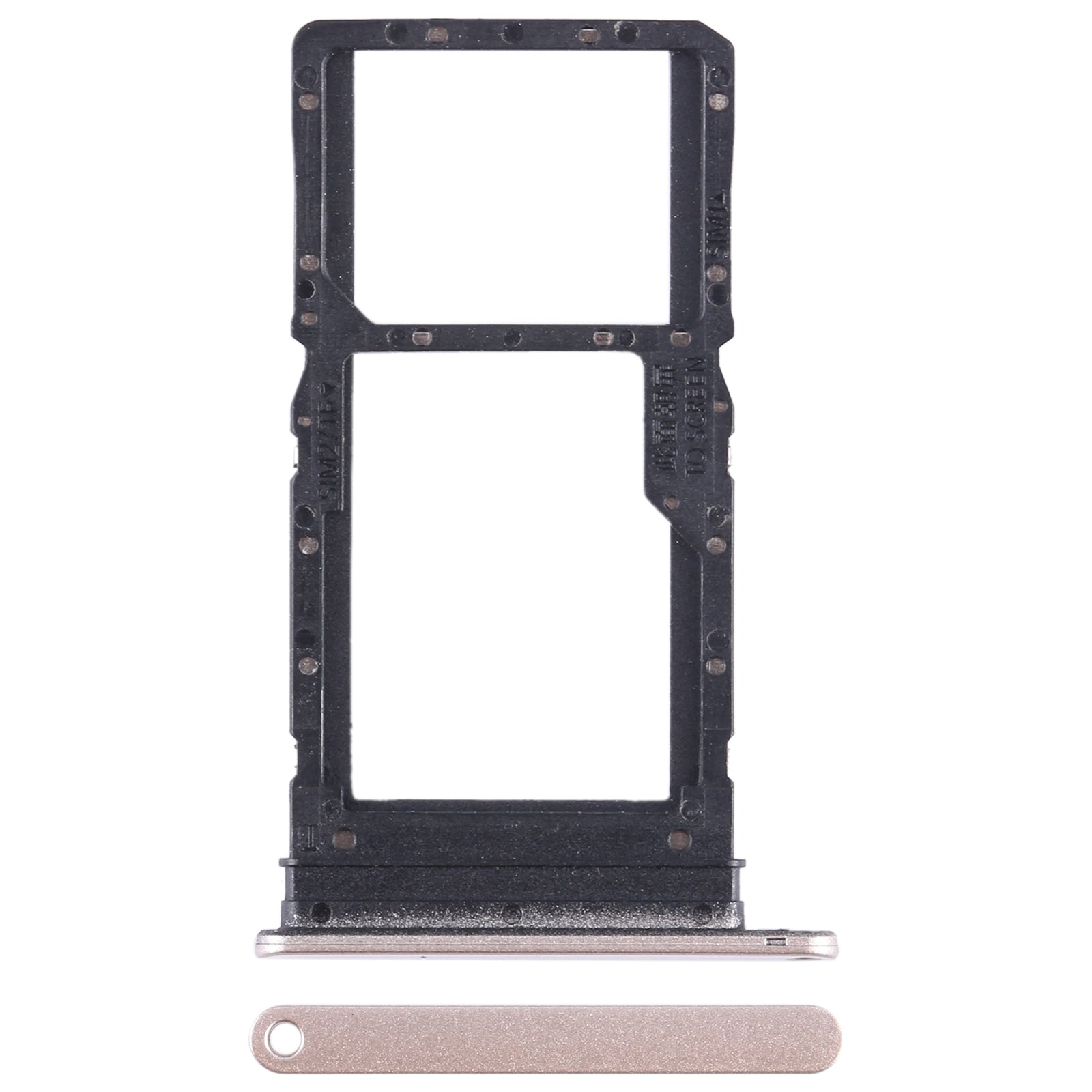For Huawei Enjoy 30 Plus SIM + SIM / Micro SD Card Tray (Gold)