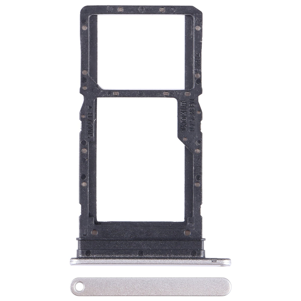 For Huawei Enjoy 30 Plus SIM + SIM / Micro SD Card Tray (Silver)