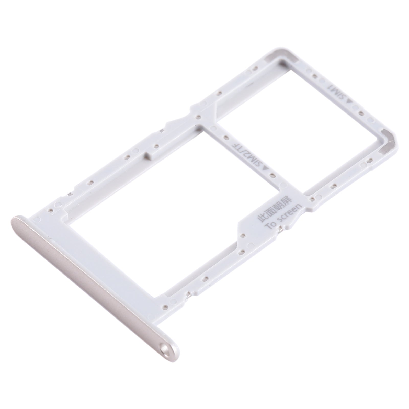 For Huawei Enjoy 60Z SIM + SIM / Micro SD Card Tray (Gold)