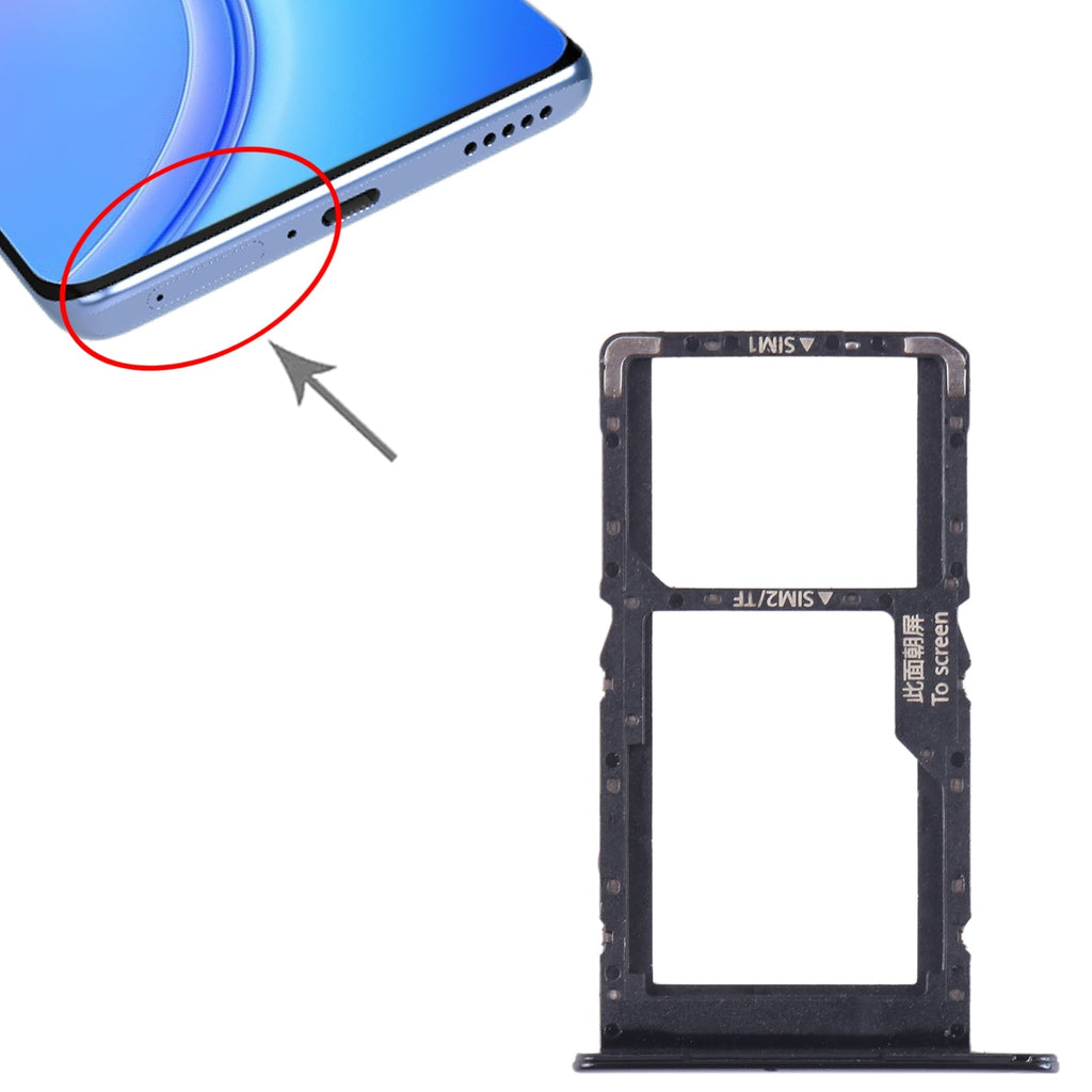 For Huawei Maimang 11 SIM + SIM / Micro SD Card Tray (Black)